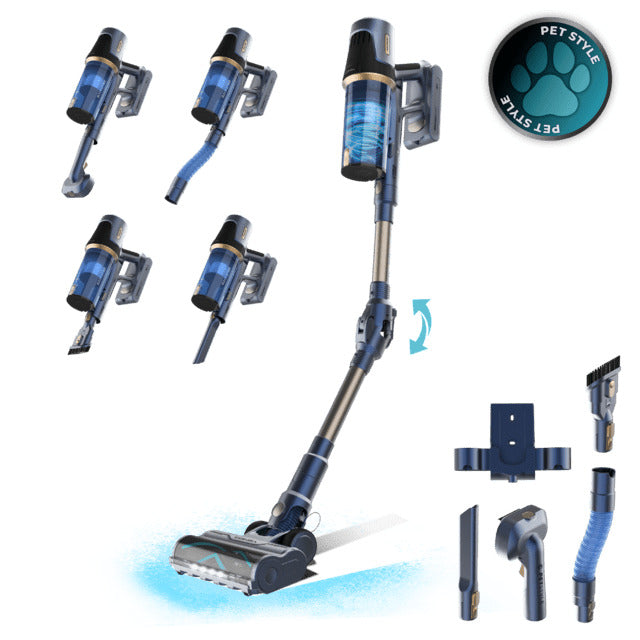 Conga Rockstar RS70 Pet Flex X-Treme BLDC Cordless Stick Vacuum Cleaner. 500W and 150AW suction power. Auto mode. Pet hair brush and flexible tube. Clean up to 140m² continuously in Eco mode.